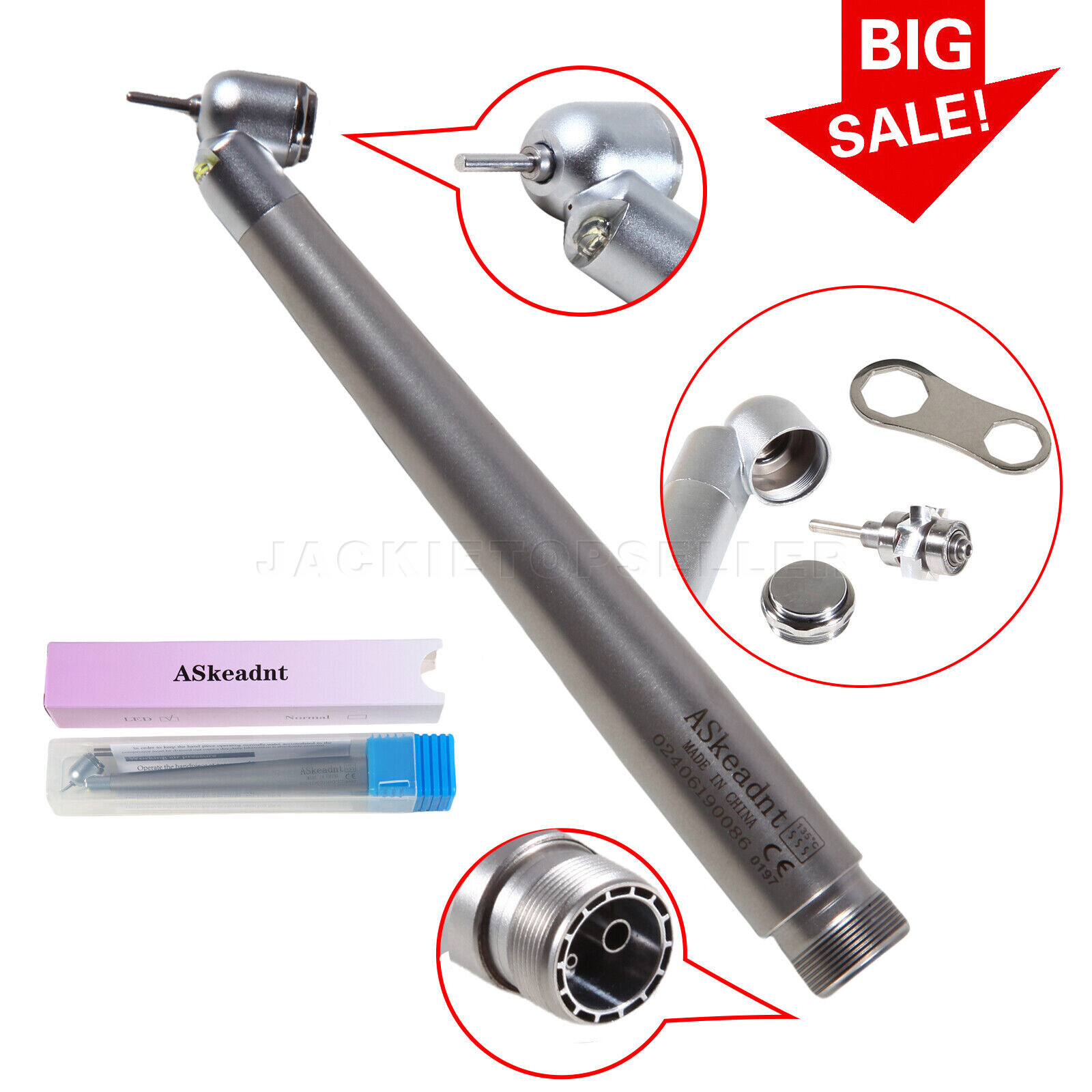 45° Surgical NSK PANA MAX Style Dental Pieza de mano alta velocidad 2Hole Borden