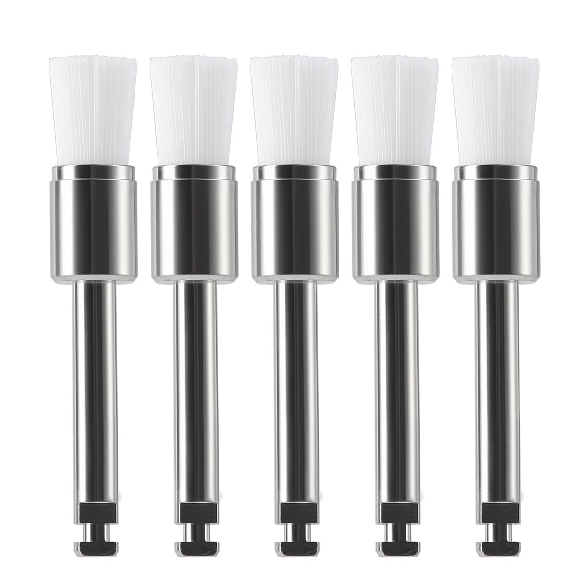 100pcs/kit Dental White & Colorful Prophy Polishing Brush Nylon Flat Latch Type