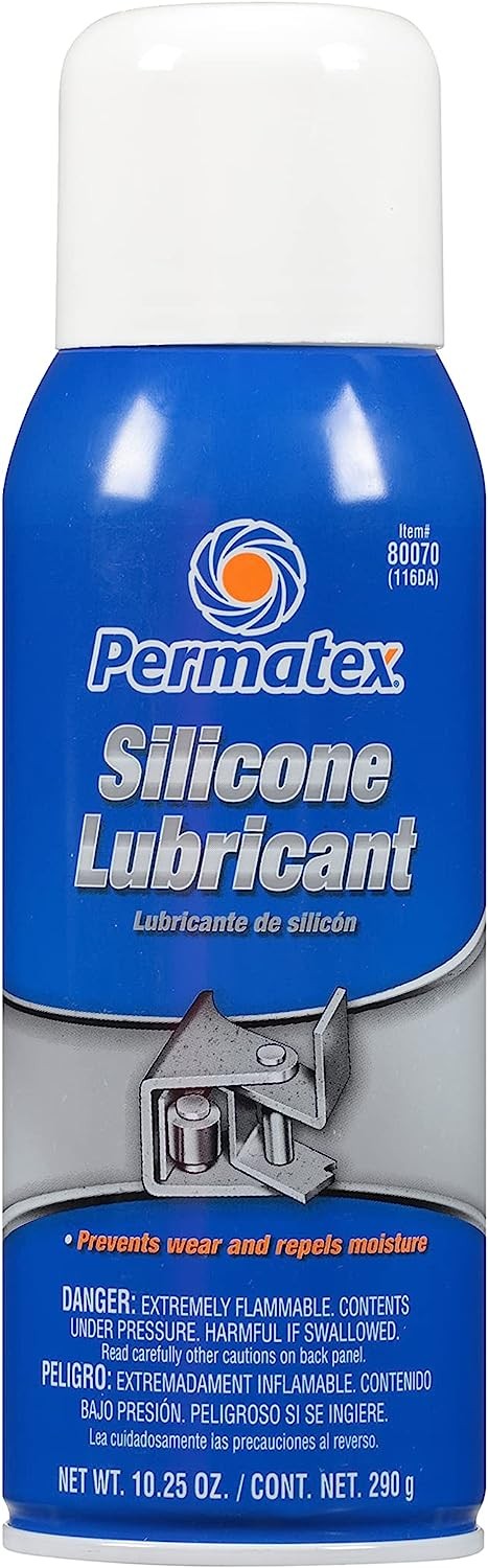 Permatex 80070 Silicone Spray Lubricant, 10.25 oz. net Aerosol Can