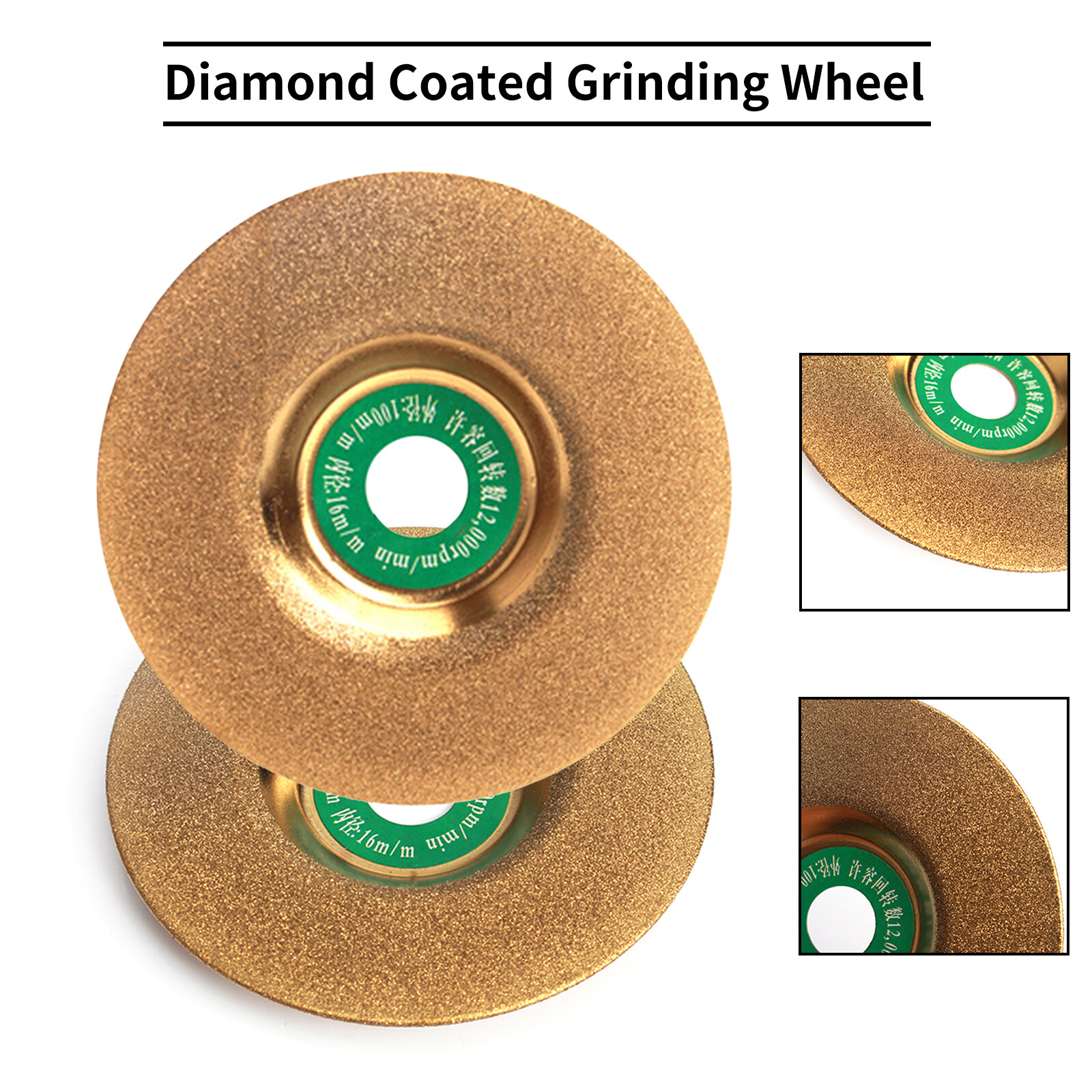 4 Inch Diamond Coated Grinding Disc Wheel For Carbide Stone Glass Angle Grinder