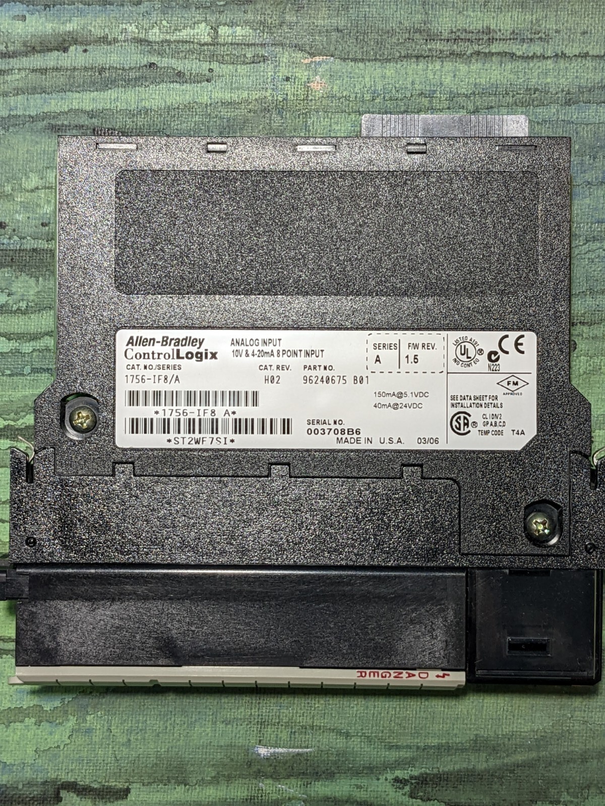 Allen-Bradley 1756-IF8 /A ControlLogix Analog Input Module 1756-1F8 PLC
