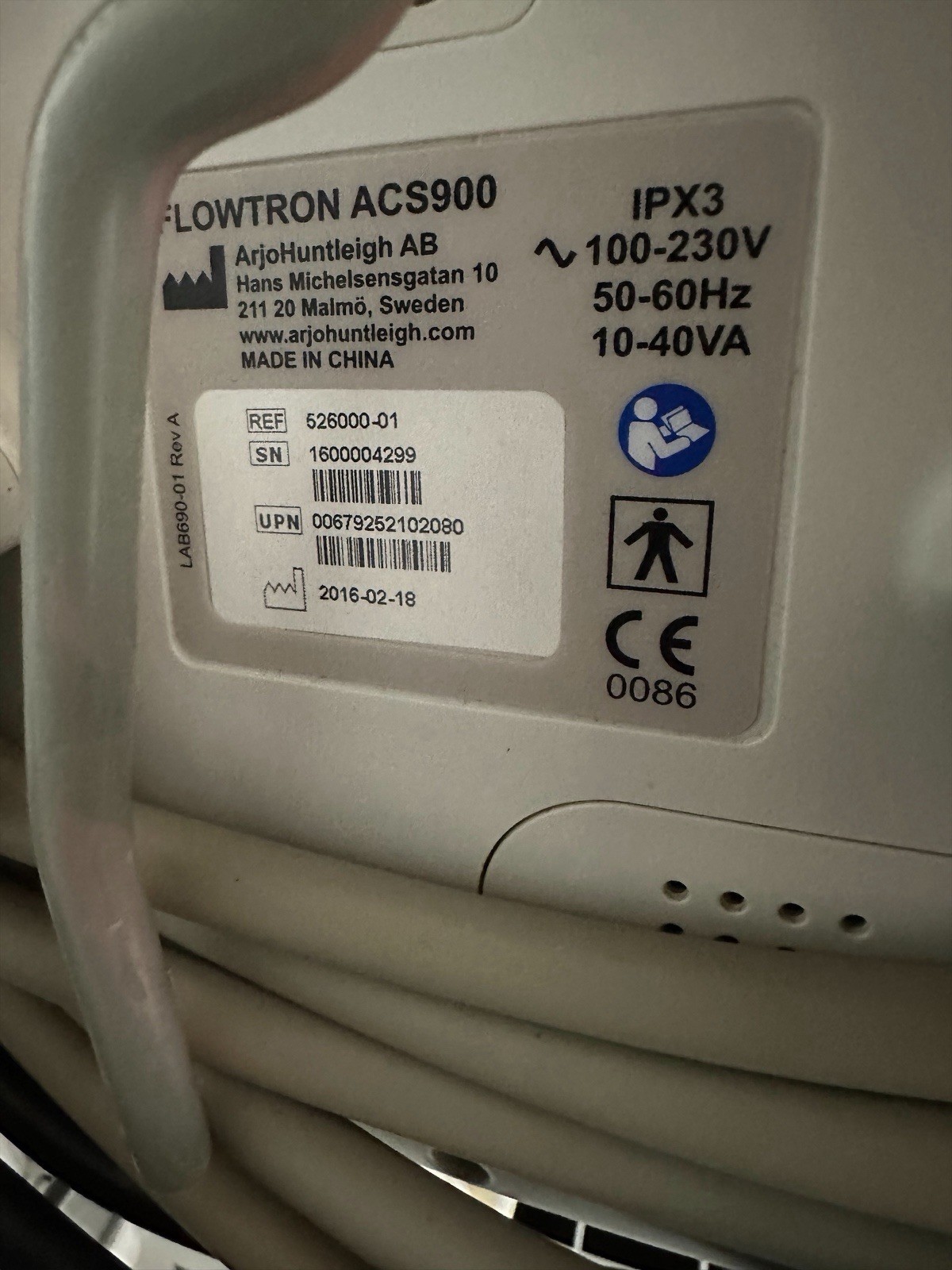 Arjohuntleigh Flowtron ACS900 Continuous Sequential DVT Pump / Parts or Repair