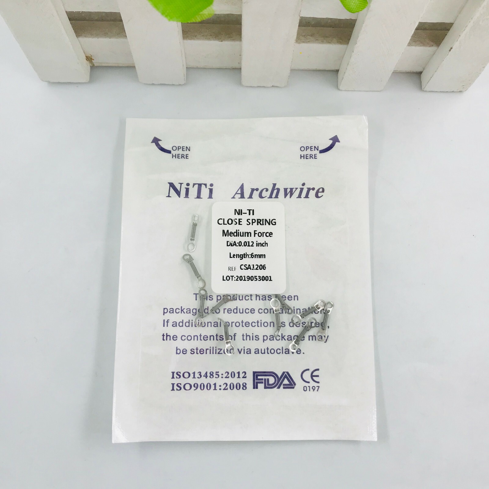 Dental Orthodontic Closed Coil Spring NITI Open Spring 010/012 Force 10Pcs/1Pack