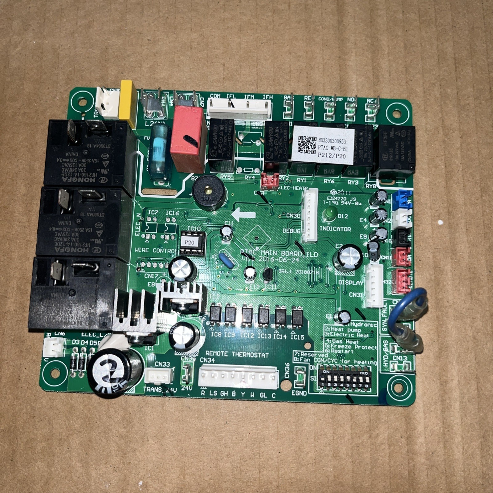ISLANDAIRE 803300300953 Main Control Circuit Board PTAC-MB-C-B1