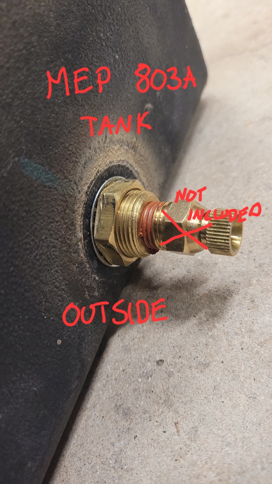 Gen2 2x MEP 802A 803A Fuel Tank Well Nut Upgrade IMPROVED NOT CHINA SELLER