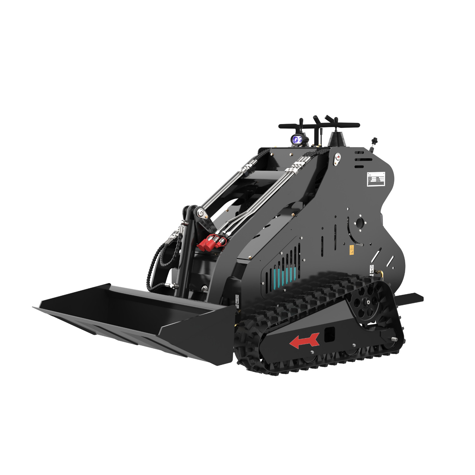 Mini Skid Steer Loader Tracked 13.5HP Stand-on Compact Skid Steer USA Stock