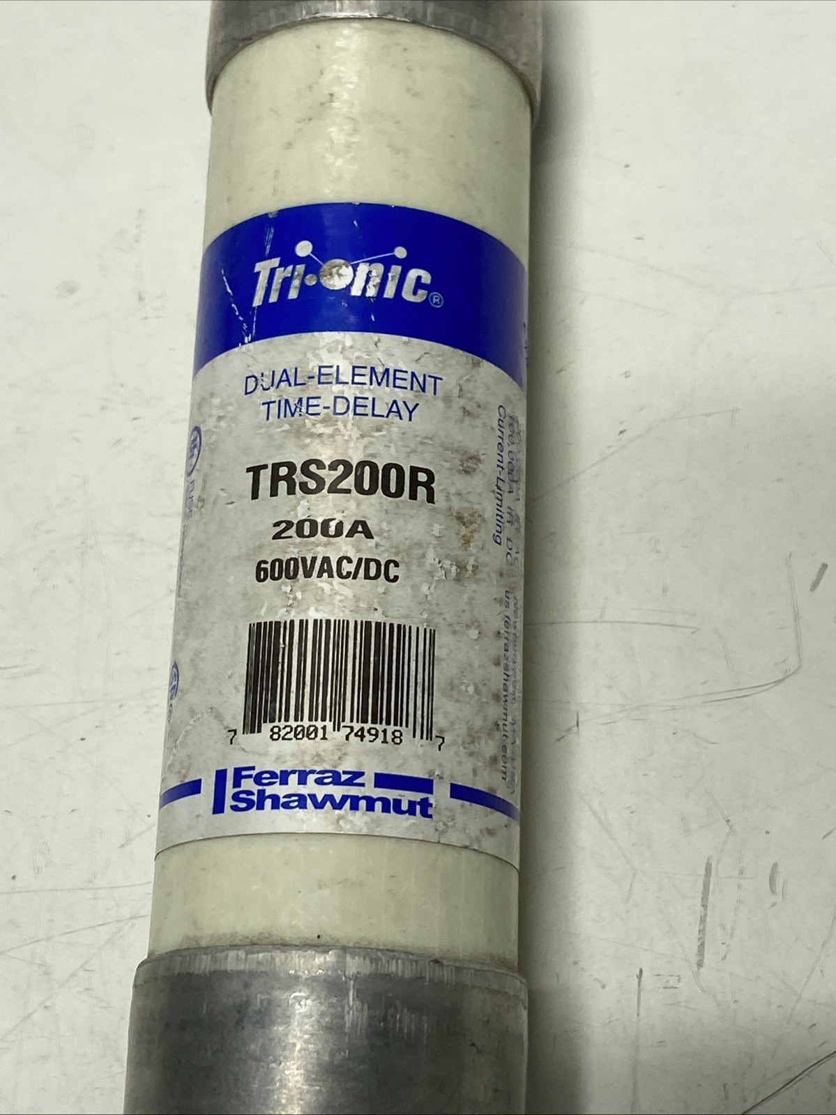 Mersen Ferraz Shawmut TRS200R Tri-Onic 200 Amp 600V Class RK5 Fuse