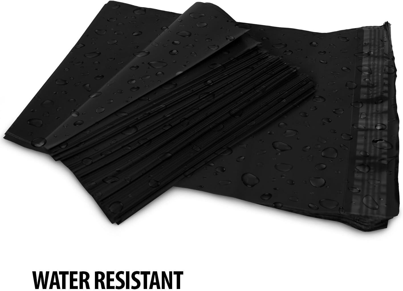 Black Color Poly Mailers Self Sealing Shipping Bags Plastic Mailing Envelopes