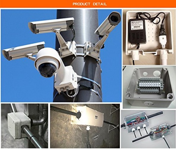 Compact Waterproof ABS Junction Box for Indoor and Outdoor Electrical Use