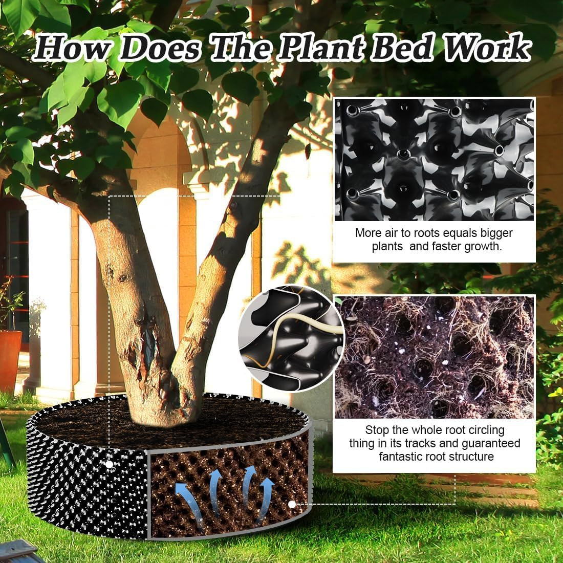 Air Pruning Containers, 25 Gallon Air Pruning Planters, 100 Liter 20″ X 20″ D/H