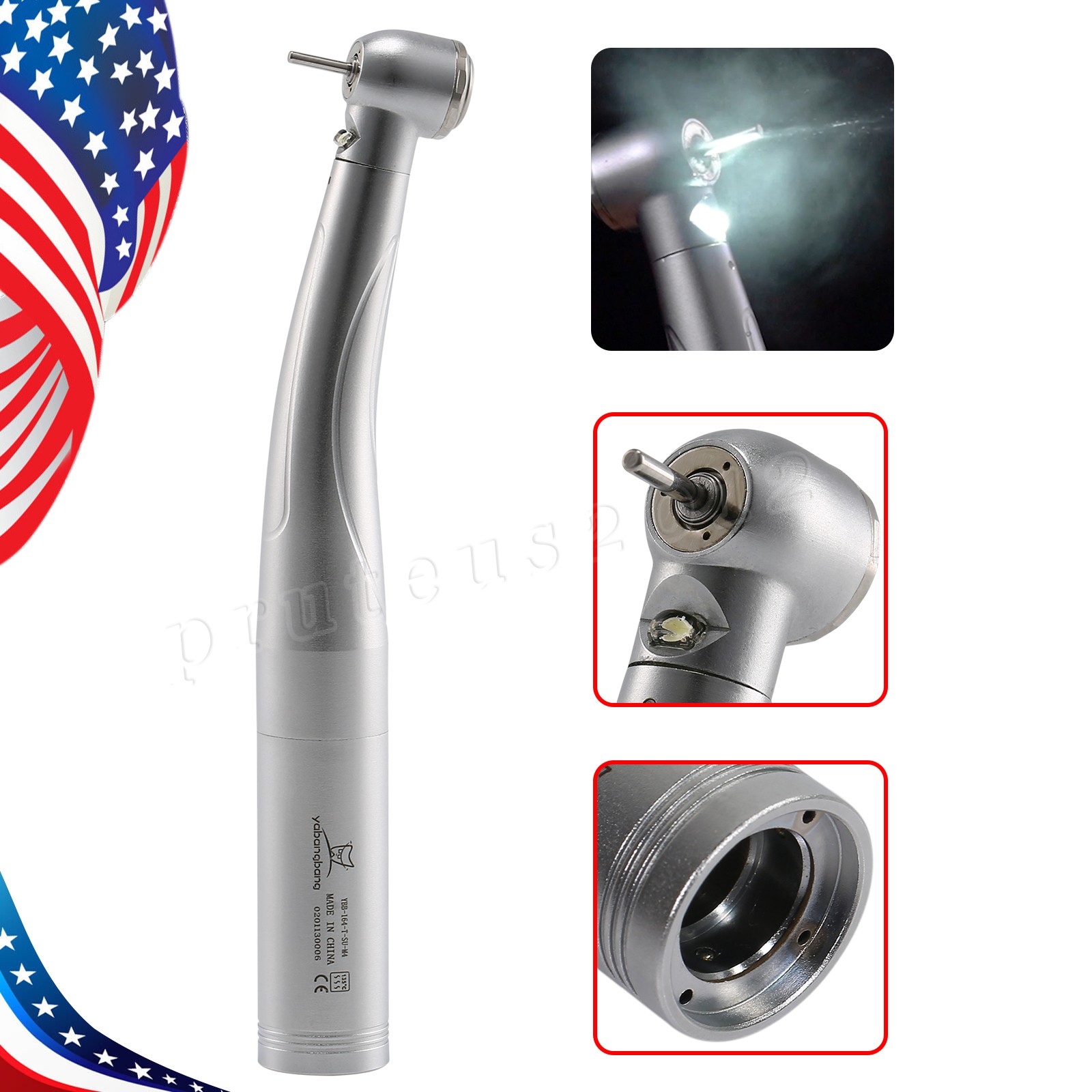 1-5 Yabangbang Dental High Speed Turbine / LED Handpiece fit KaV Coupler 4HOLE