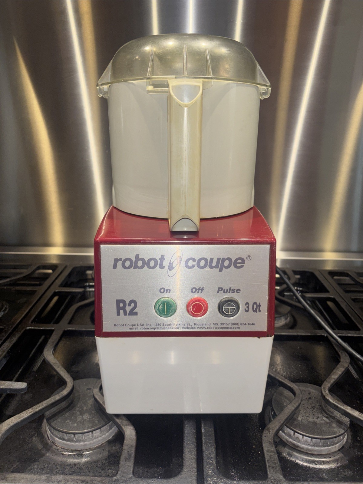 Robot Coupe R2 N Commercial Food Processor 3Qt w/ Bowl & Lid. NO BLADE