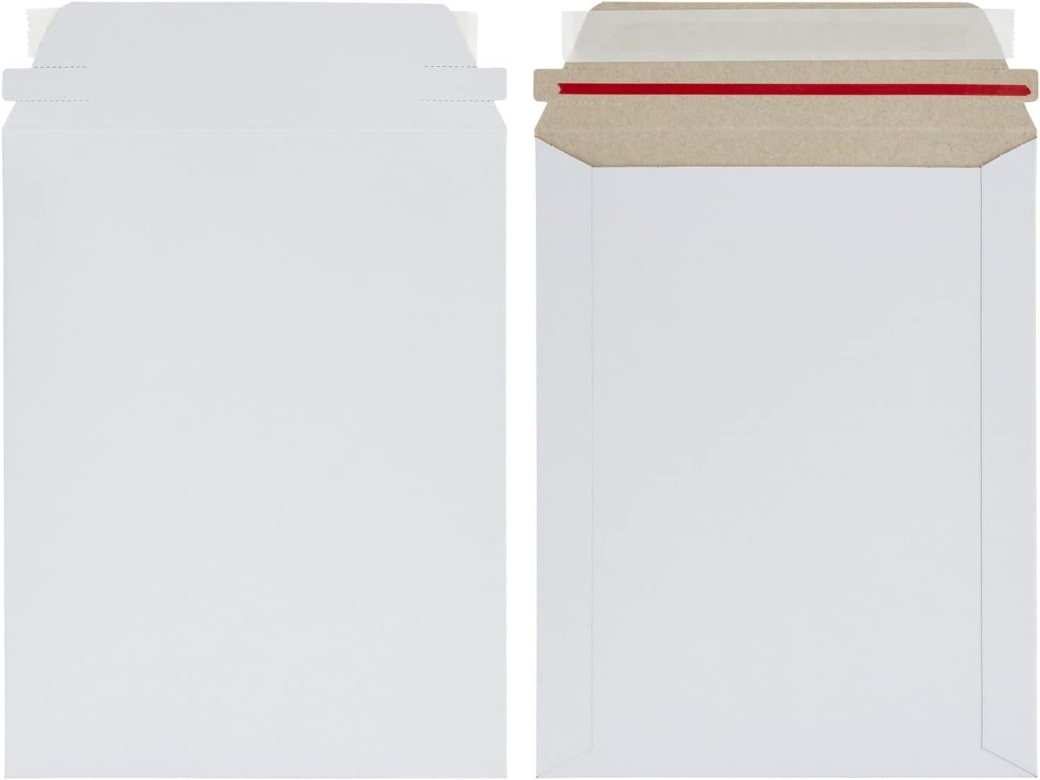 100-1000 Flat Photo Mailer Document Envelopes Cardboard Self Seal 9″x11.5″ 6″x8″