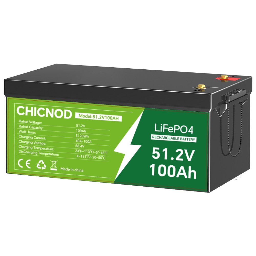 48V 100Ah LiFePO4 Lithium Battery Built-in BMS 15000 Deep Cycle For Golf Cart RV