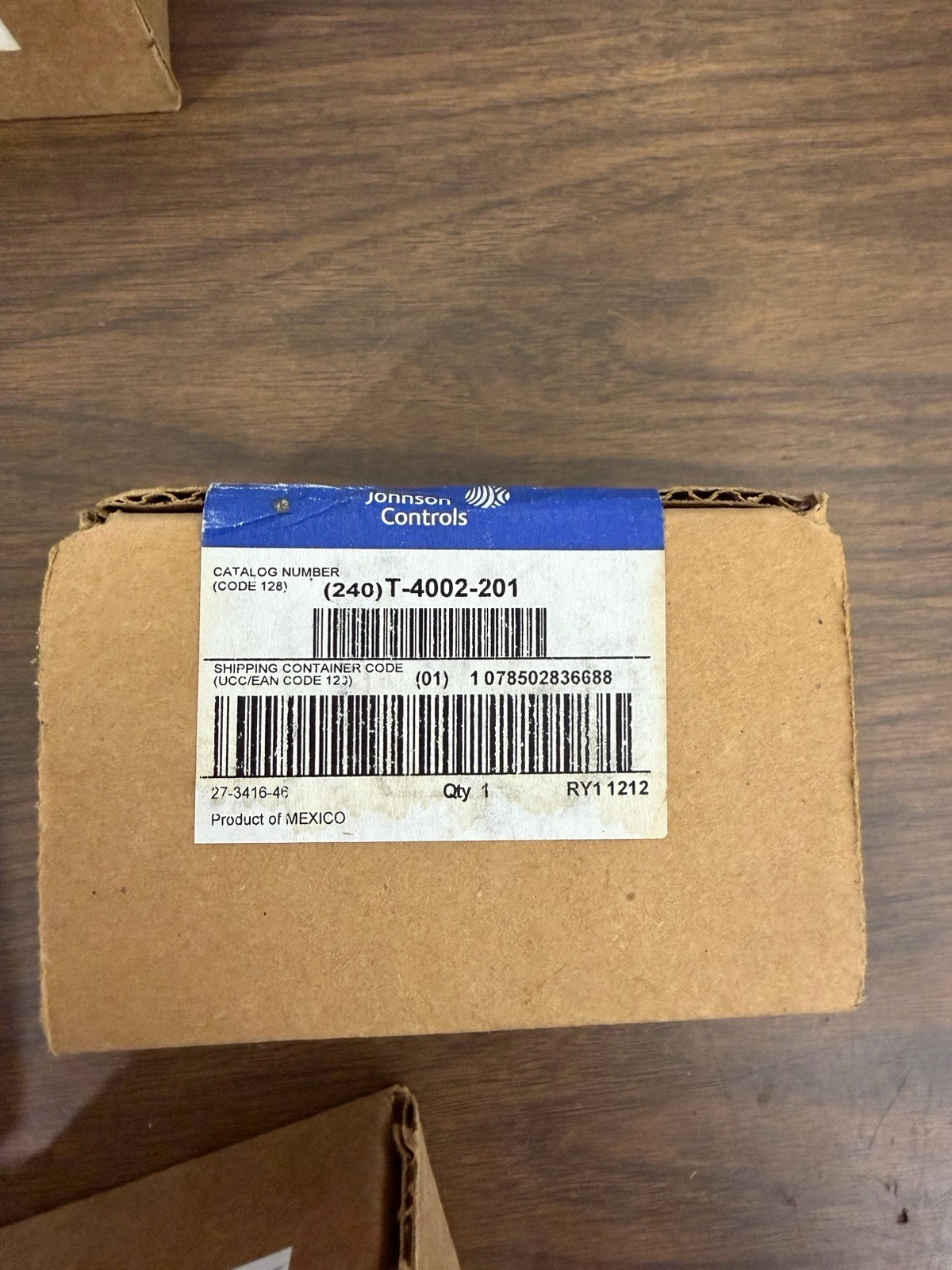 Johnson Controls T-4002-201 Thermostat, Single Temperature, Heating (PRICE FOR 1