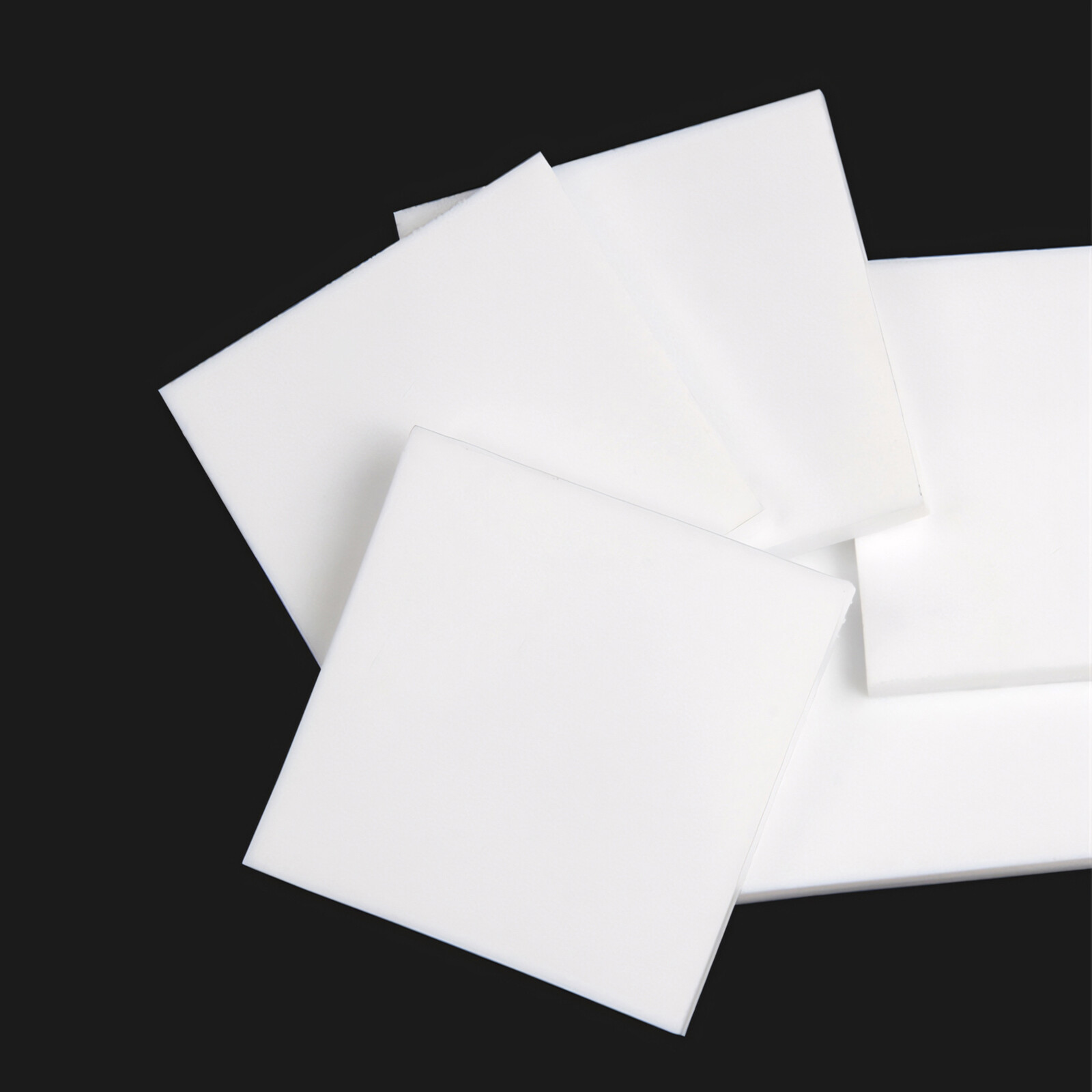 PTFE White Sheet 0.5mm to 30mm Thick Various Sizes 100mm to 300mm