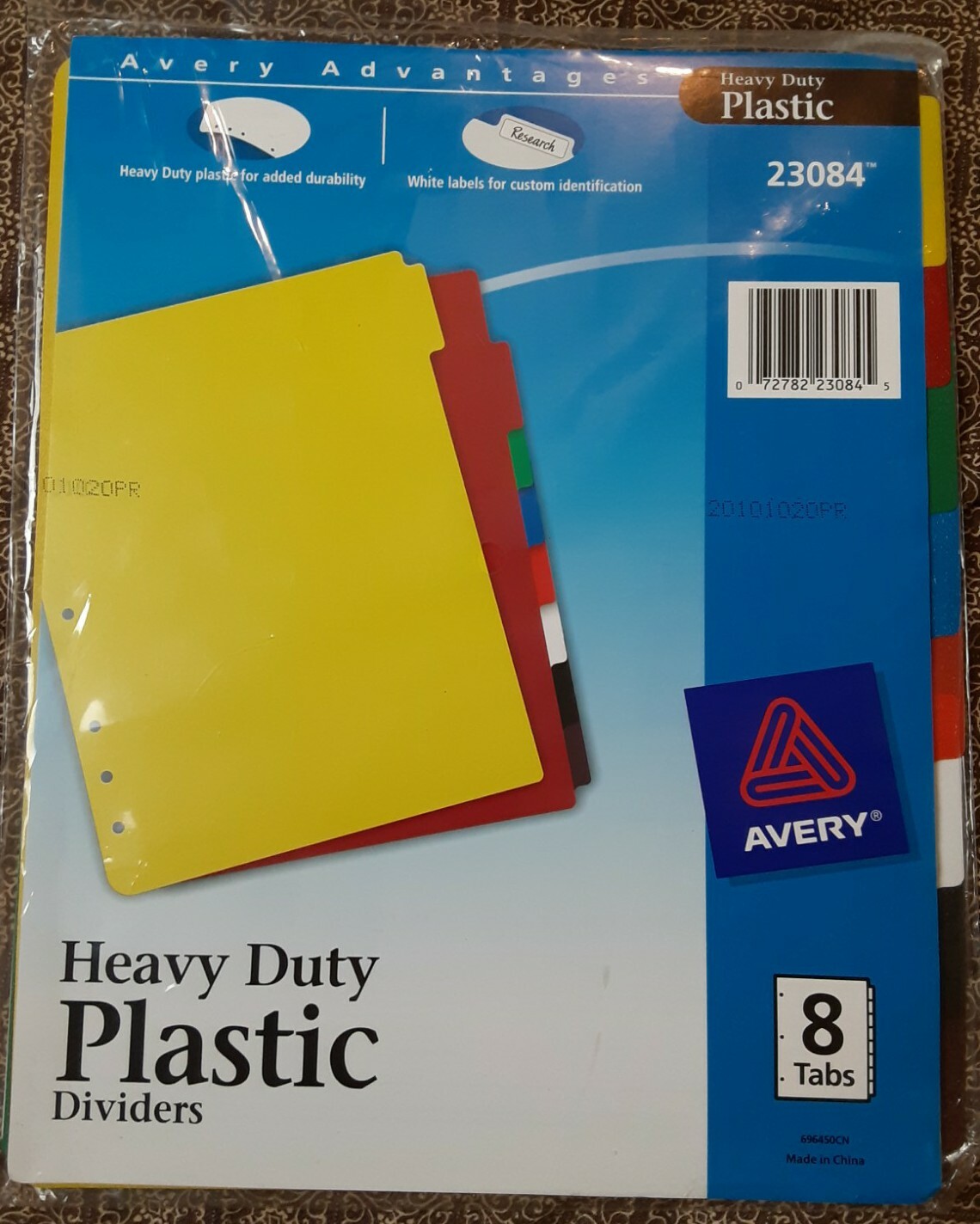 Avery Plastic Tab Divider – Blank – 8.50″ X 11″ – Multicolor Divider –