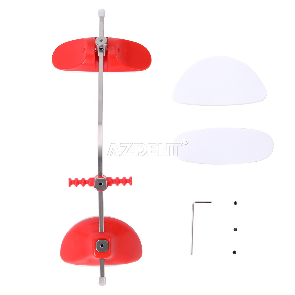 Dental Adjustable Orthodontic Forward Reverse Pull Headgear Single Pole Blue/Red