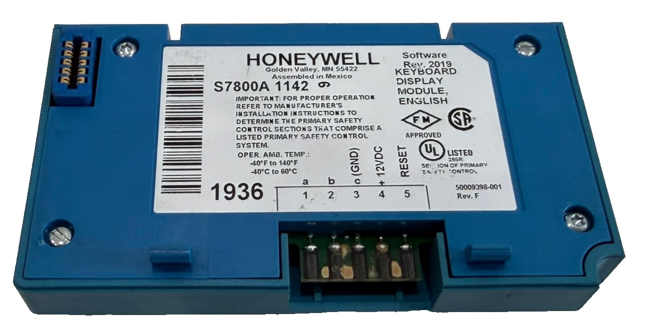USED HONEYWELL S7800A1142 KEYBOARD DISPLAY MODULE