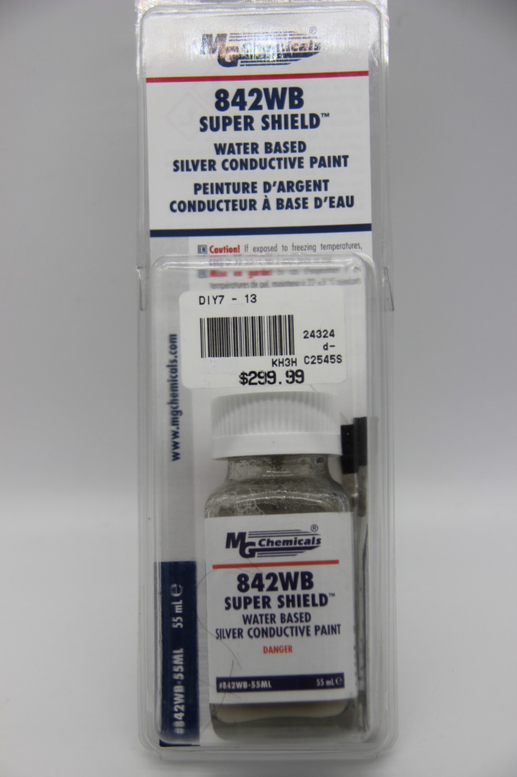 MG Chemicals 842WB EMI Super Shield Water Based Silver Conductive Paint, 55ml