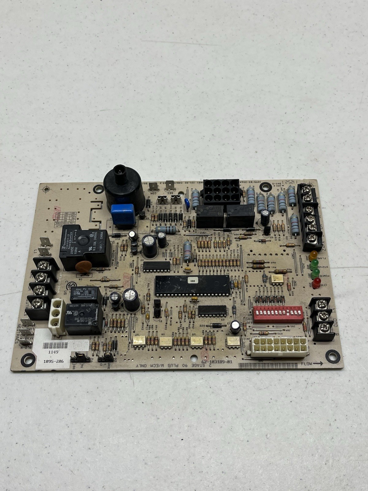 Rheem Ruud 62-103189-01 Furnace Control Board 1095-83-206A 1095-206