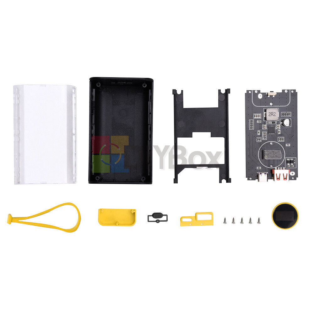 DIY Kits Power Bank Box PD 22.5W Portable 18650 USB Power Bank Case 10000mAh