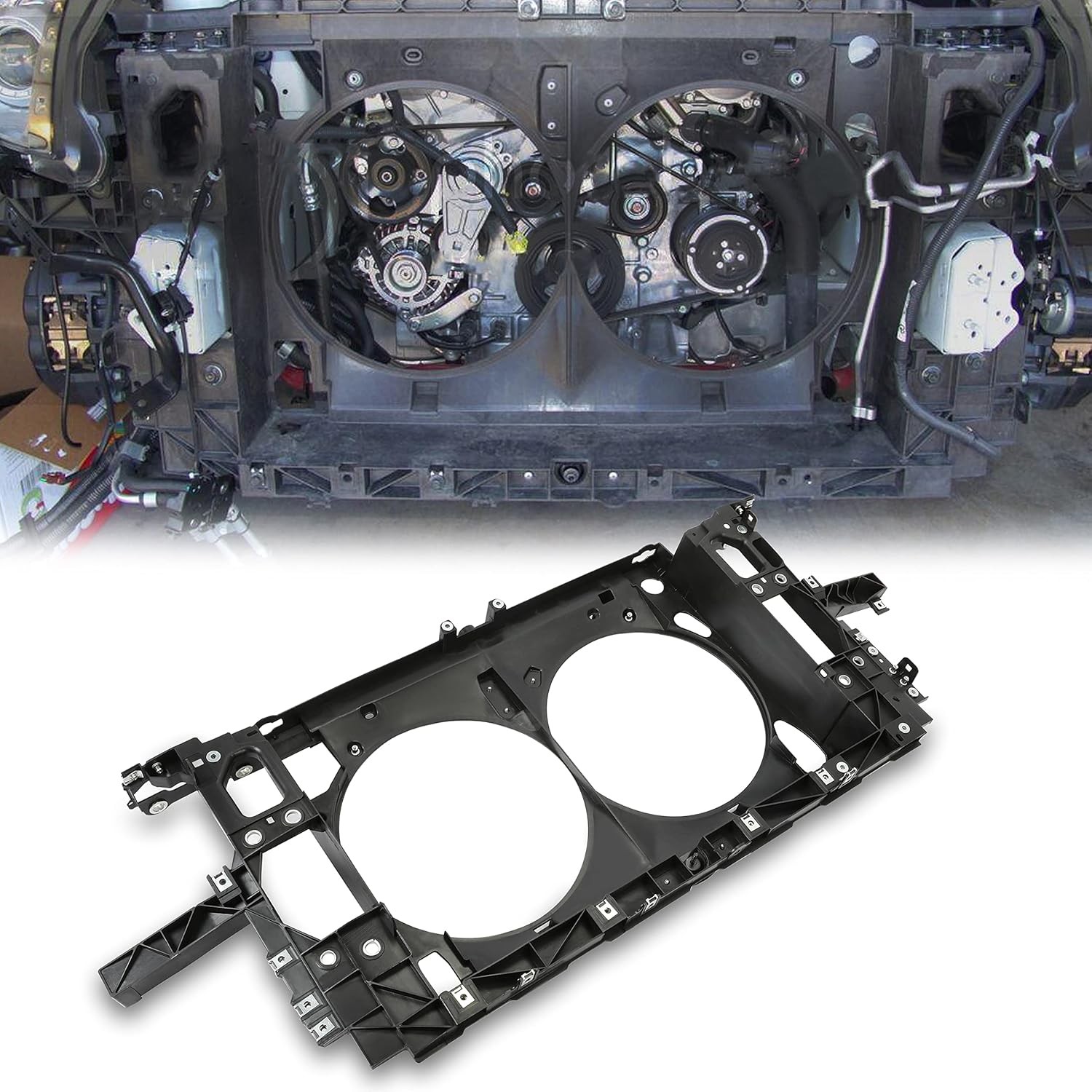 Kojem Radiator Support Assembly Compatible with 2007-2015 Infiniti G25 G35 G37 Q