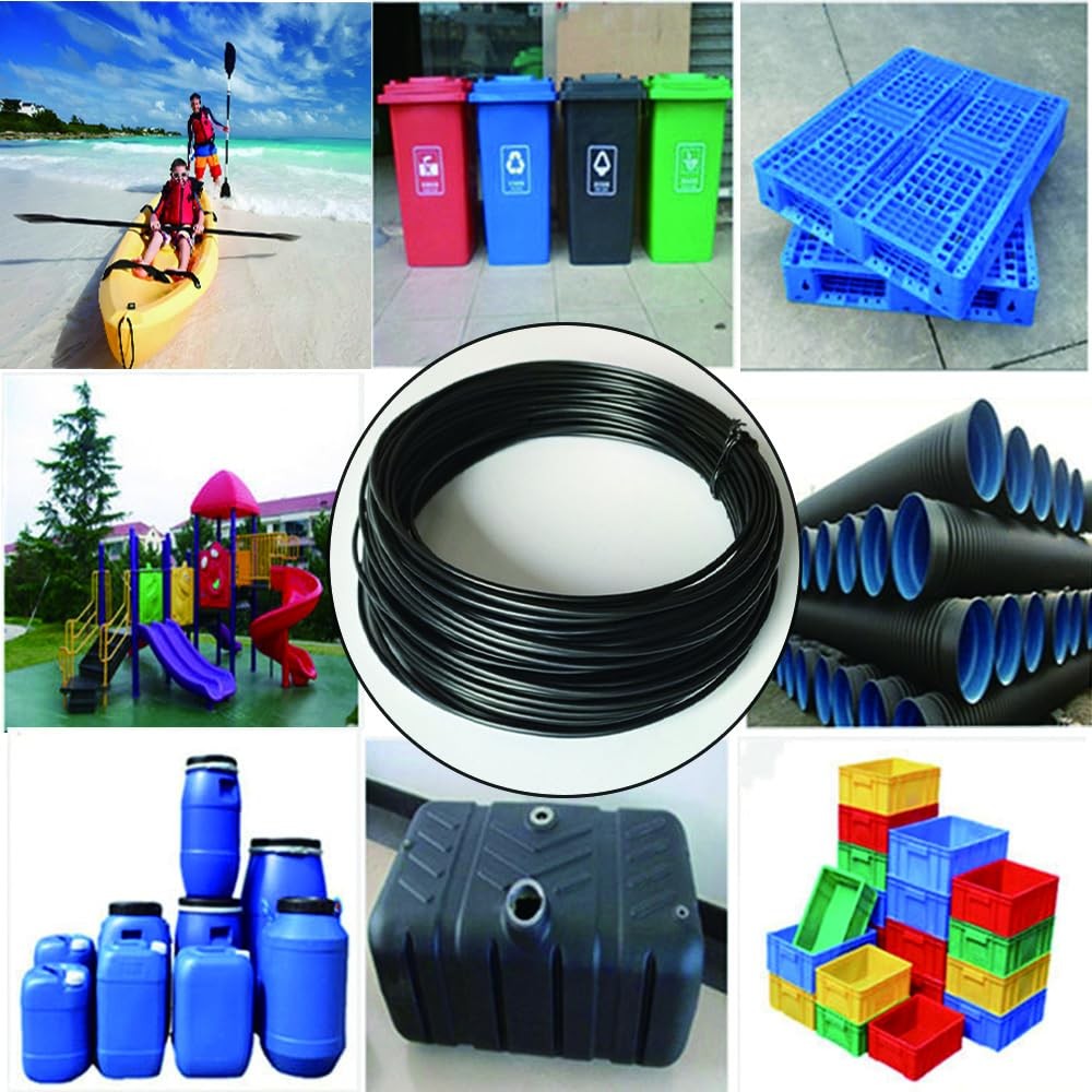 50 Feet Black HDPE Plastic Welding Rod,1/8 Diameter,High Density Polyethylene…