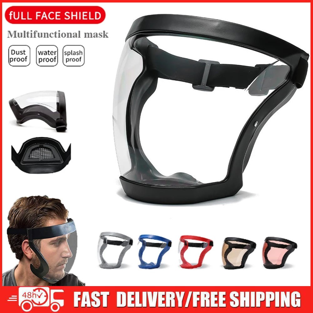 Full Face Super Protective Mask Anti-fog Shield Safety Transparent Head Cover