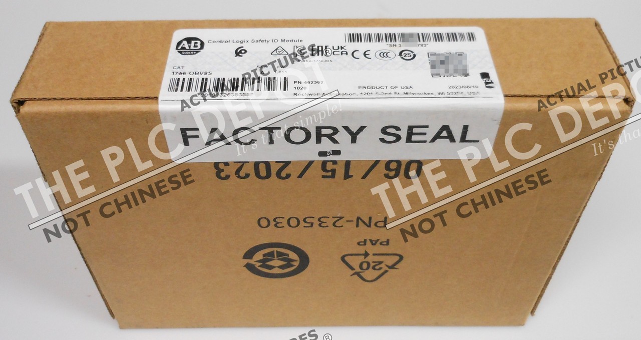 2023 SEALED Allen Bradley 1756-OBV8S ControlLogix Safety I/O Module #QTY