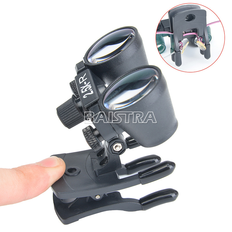 Dental Surgical Binocular Glass Medical Magnifier Loupes LED Lamp Head Light