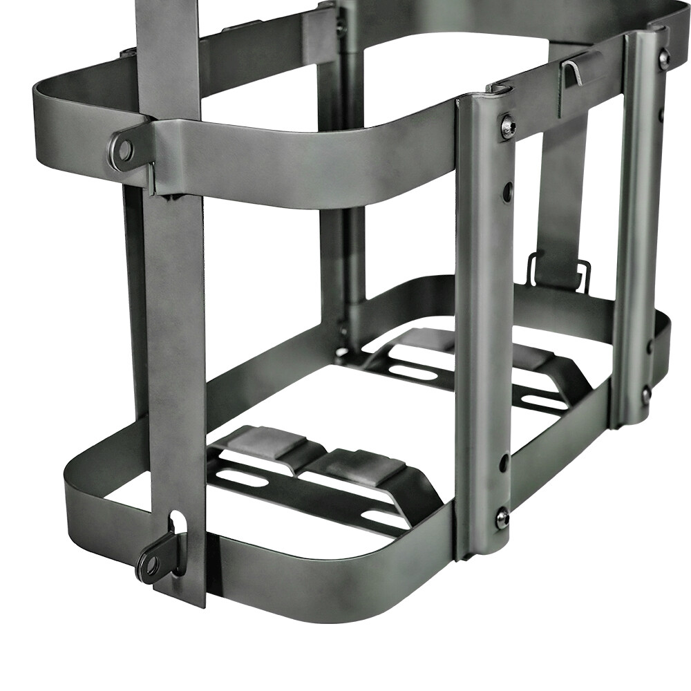5.28 Gallons/ 20L Jerry Can Holder Kits Bracket Mount Gas Rack Oil Tank Fuel