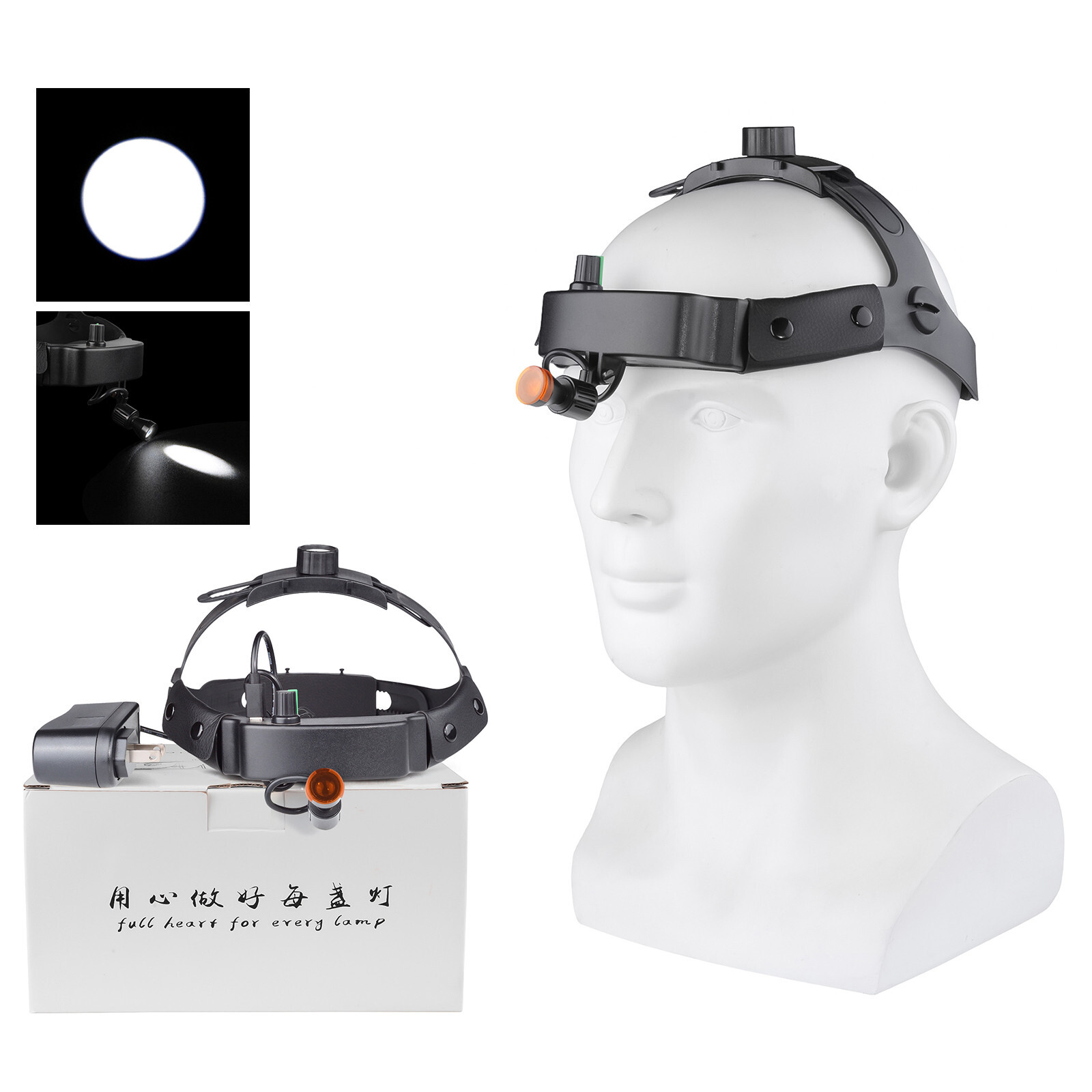 Ultralight Dental Medical Wireless Head Light ENT High Focus Lighting HeadLamp