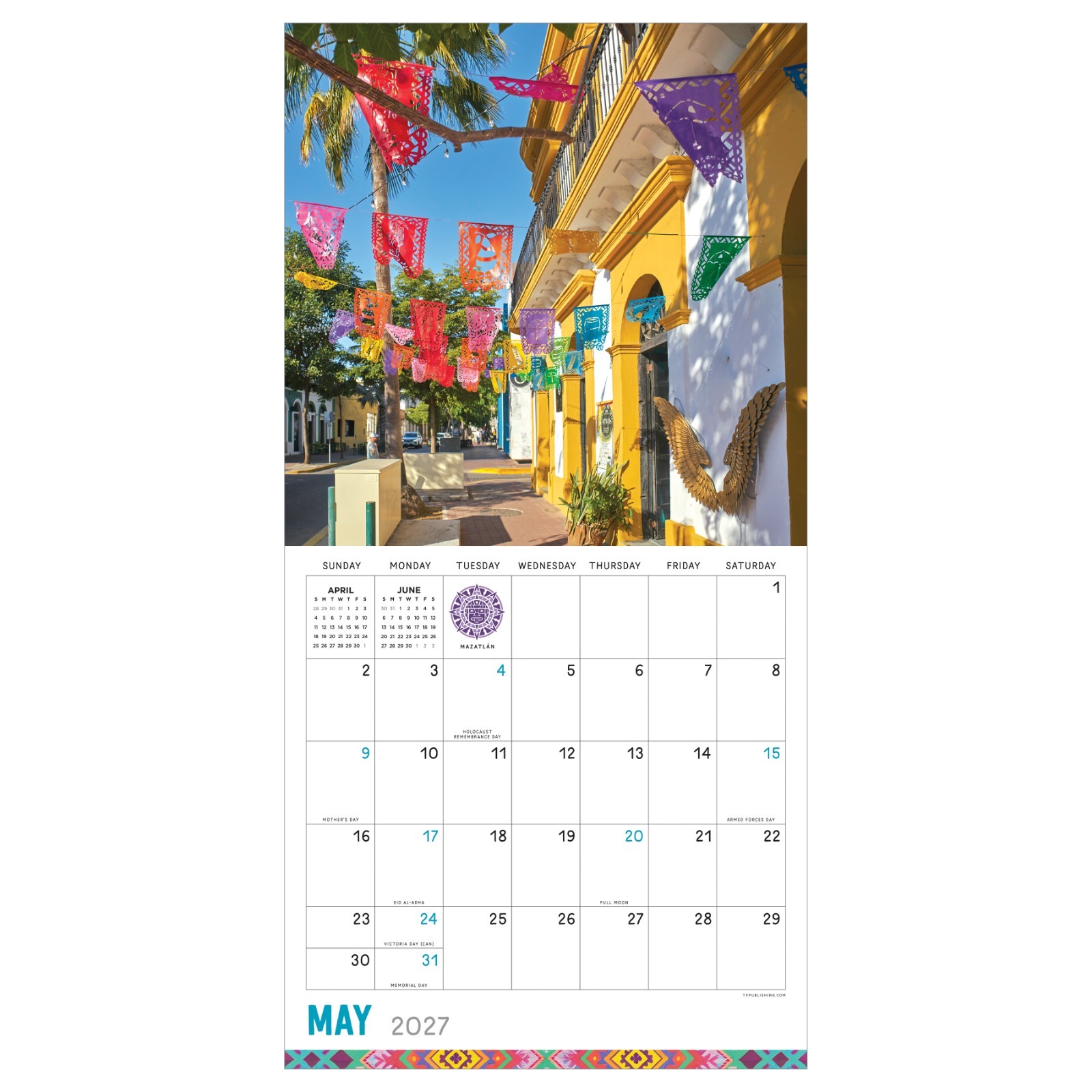 2027 Mexico Wall Calendar