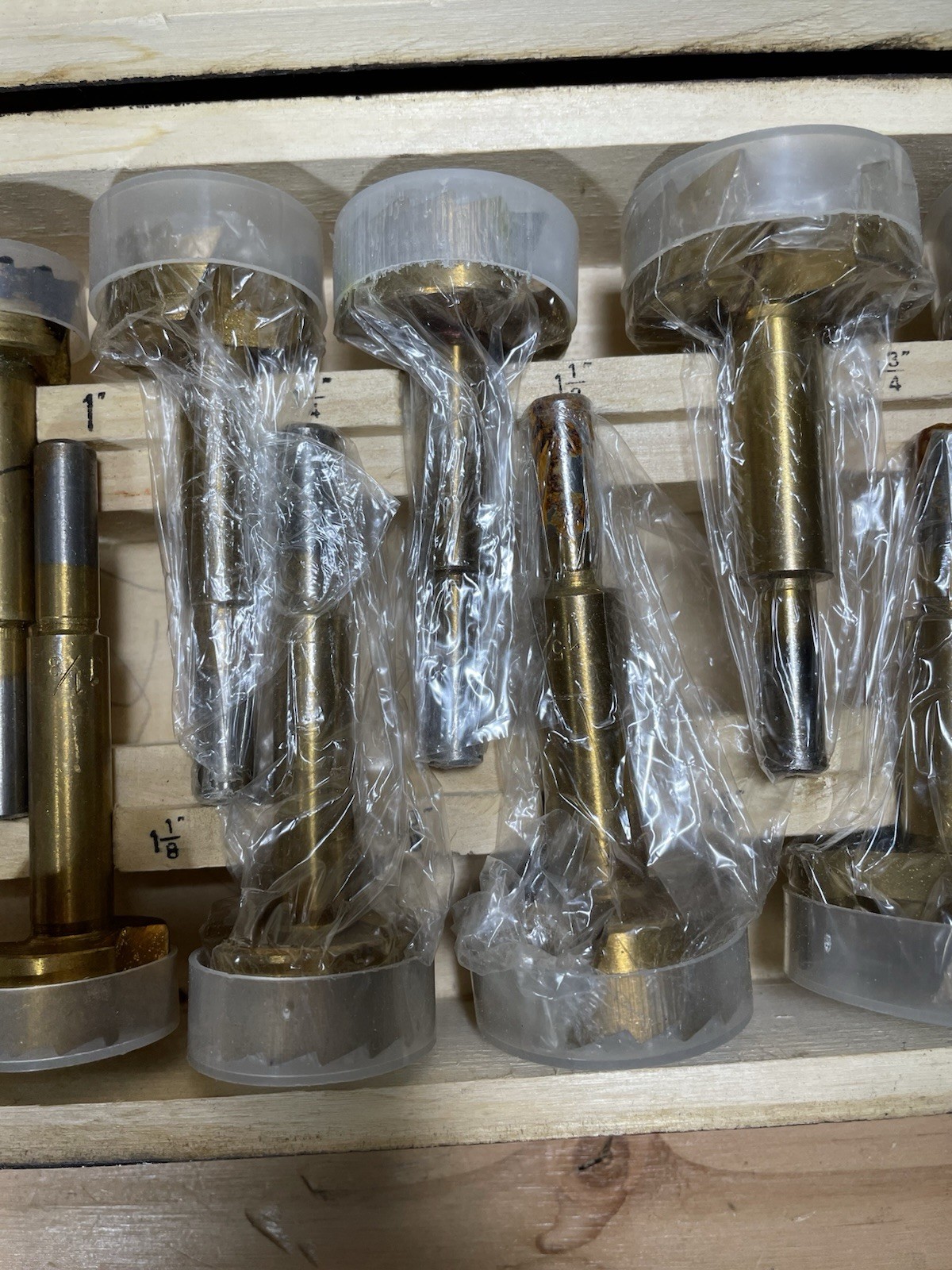 Cummins Industrial 16Pc Titanium Coated Forstner Bit Set No. 6831 Vintage