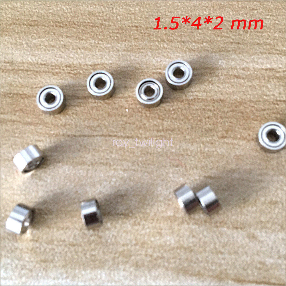 New 10~100PC (1.5 x 4 x 2 mm) 681XZZ Metal Double Shielded Ball Bearings For Toy