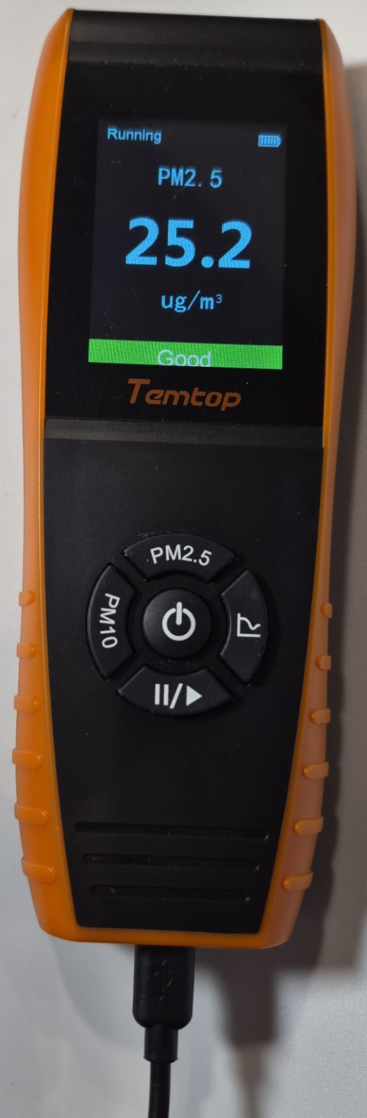 Temtop PM2.5 Monitor P600 Essential Air Quality LCD Display Particle Meter inBox