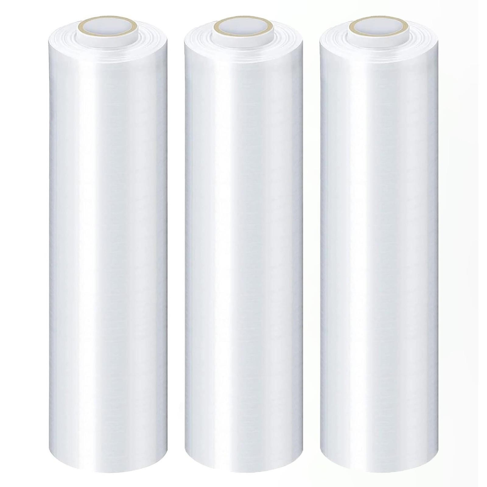 Cast Hand Stretch Wrap 4 Roll 15″x1000′ 120 Ga Palstic Packing Shrink Film