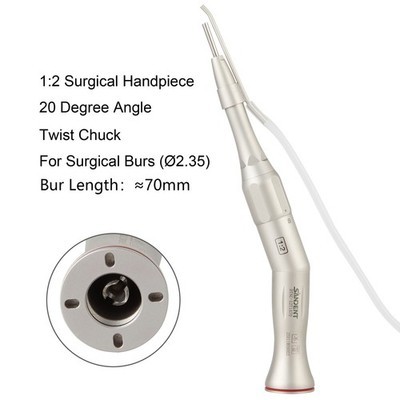 Dental Surgical Handpiece 20° Contra Angle 1:2 E-type NSK Style 70MM 2.35mm