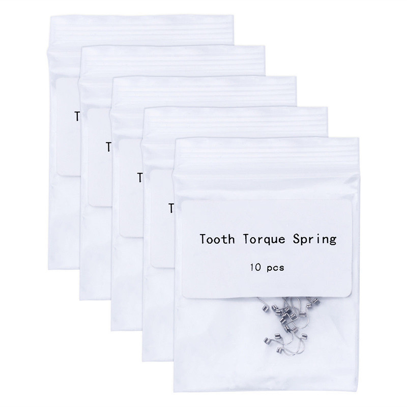 10 Pcs/pack Dental Single Anterior Teeth Torque Ortho Rectangular Spring