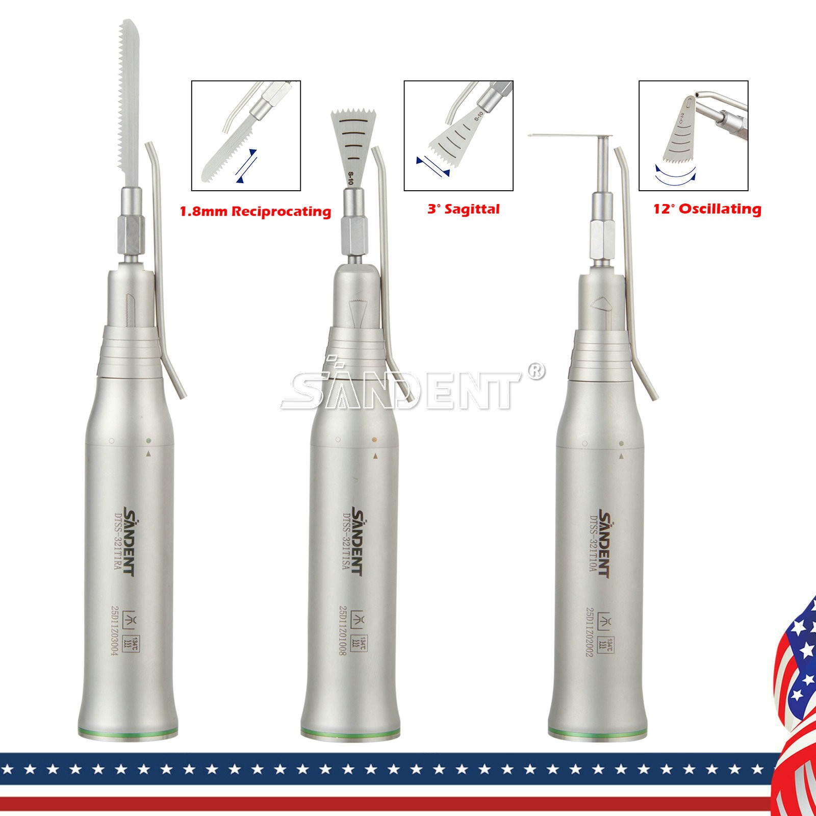 SANDENT Dental Micro Saw Surgical Handpiece Reciprocating Bone Cutting Fit NSK