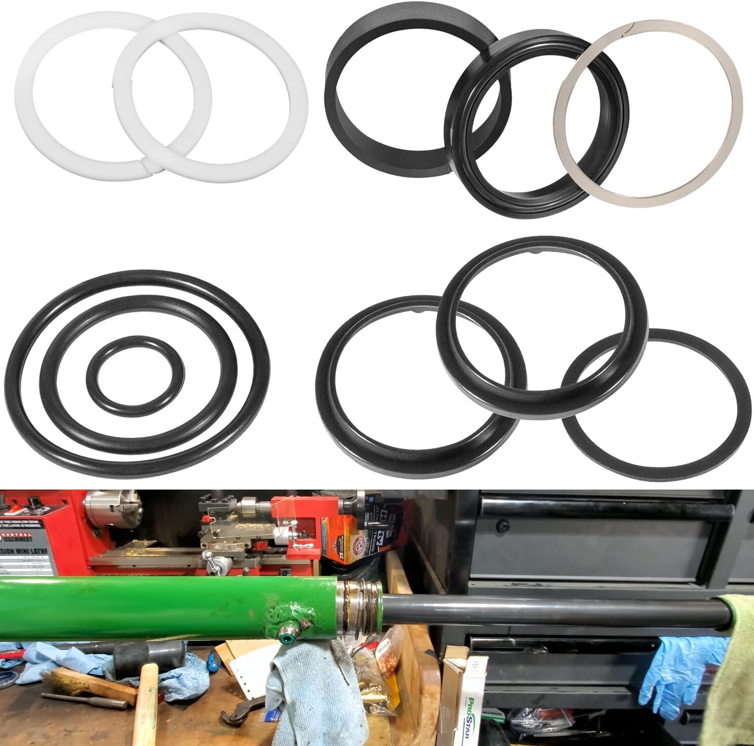 AE50113 Hydraulic Gate Cylinder Seal Kit for John Deere Cylinder AE40897 AE40898
