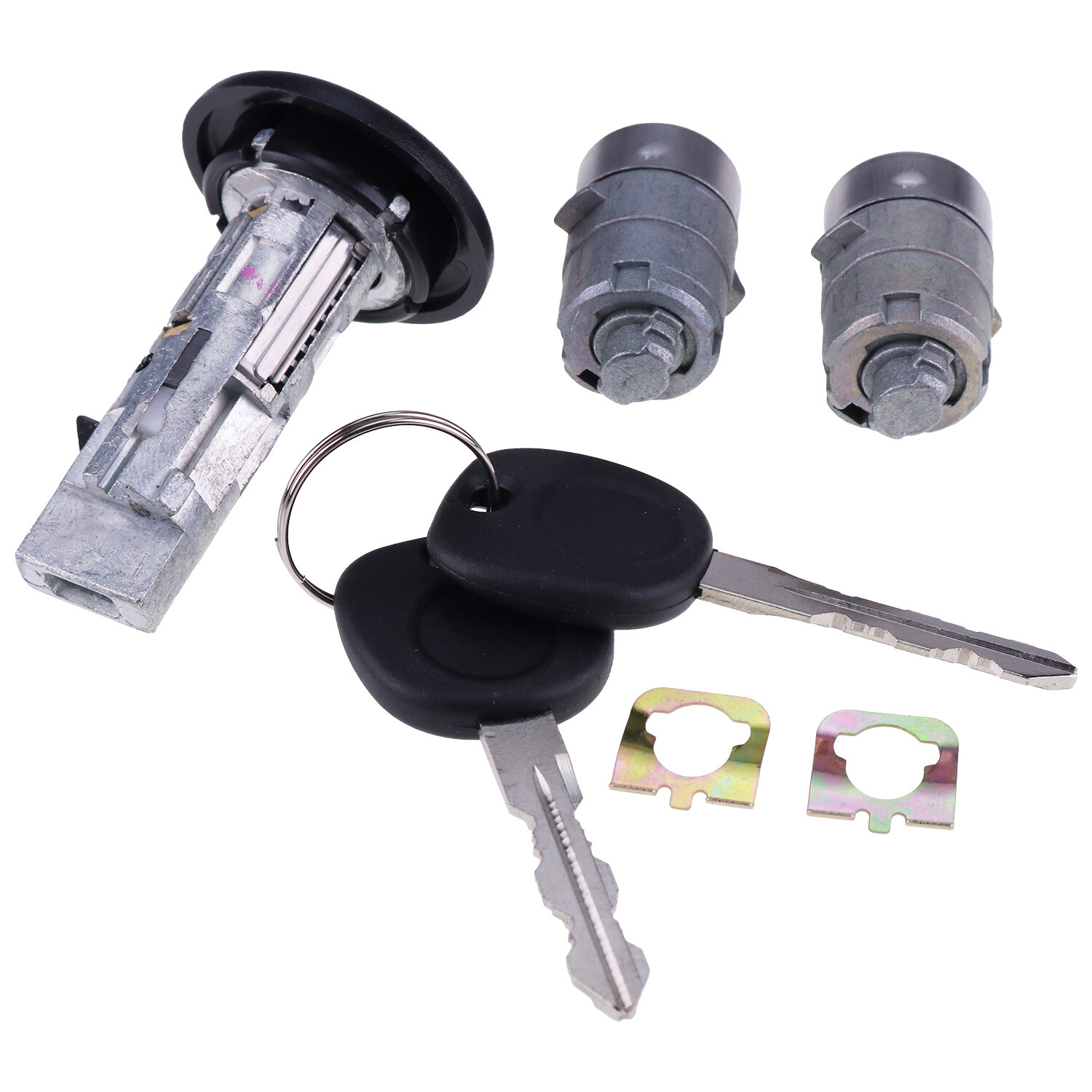 For Chevy GMC 2002 Ignition Key Switch Cylinder Door Liftgate Lock Set 2 GM Keys