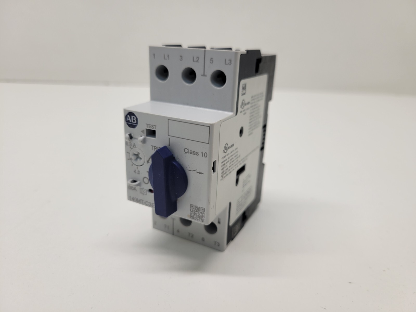 GOOD USED! ALLEN-BRADLEY 4.0-6.3A MOTOR PROTECTOR CIRCUIT BREAKER 140MT-C3E-B63