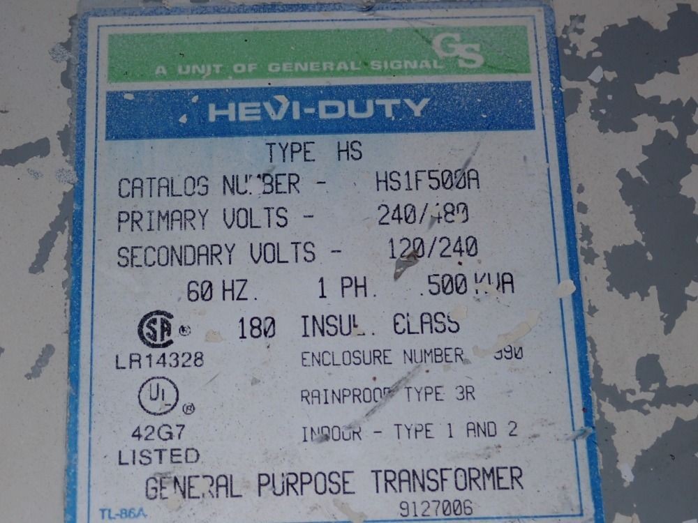 EGS TRANSFORMER HS1F500A