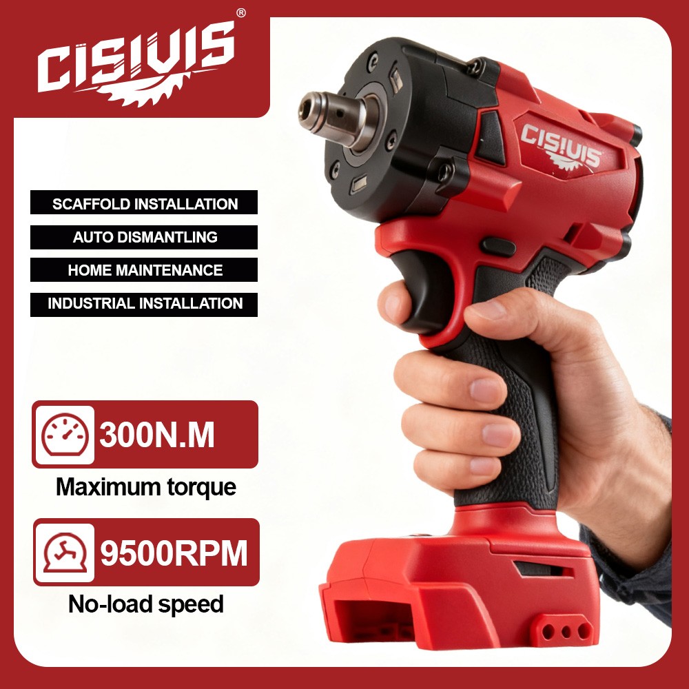 CISIVIS 3/8″ High-Torque Impact Wrench-Bare Tool For Milwaukee M18 Battery
