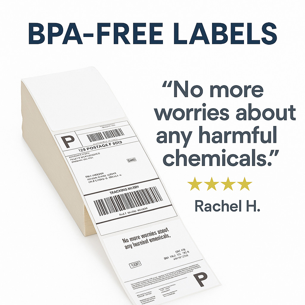 2000 4×6″ Thermal Shipping Labels Fanfold Jam-Free BPA-Free for Zebra Rollo