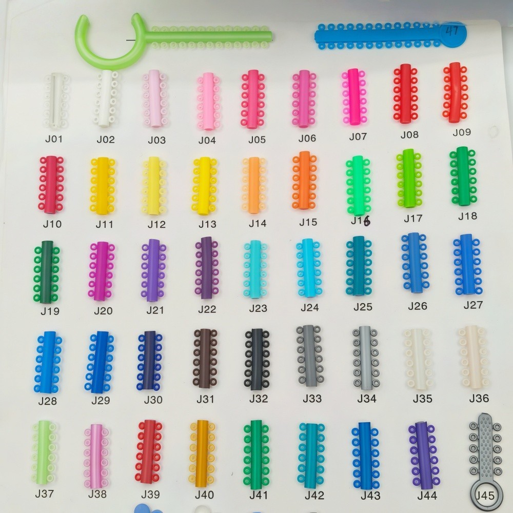 1000pcs Dental Orthodontic Ligature Ties Elastic Rubber Band Braces Ring 20Color