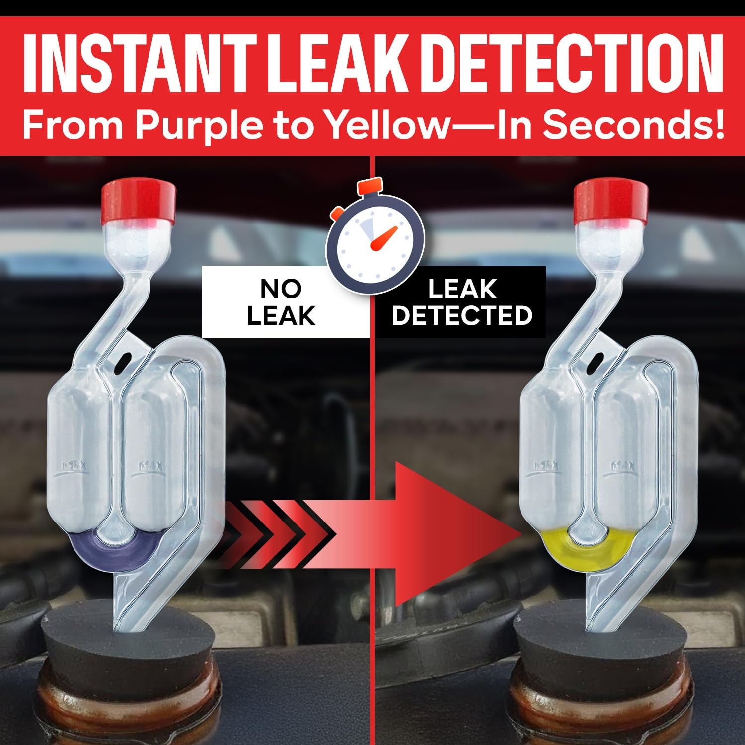 Combustion Leak + Head Gasket Test Kit – Over 100 Tests – Includes 8oz…