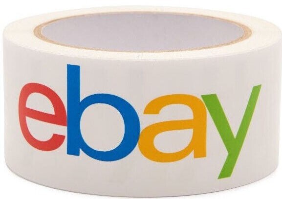 eBay Branded Shipping Tape 2″ x 75 Yards Blue Purple Yellow White Various Color
